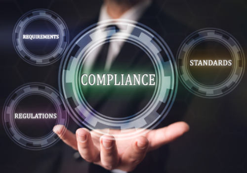 Concept For Compliance For Services On Virtual Screen